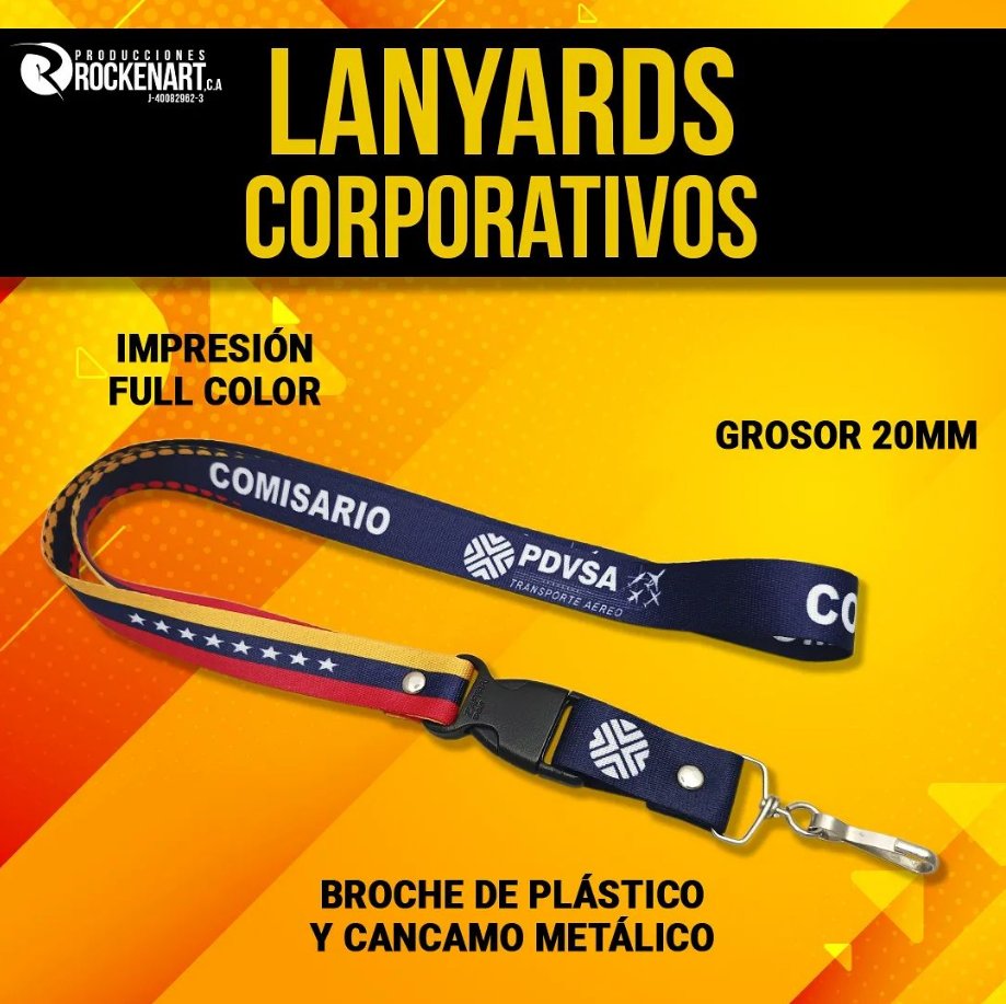 LANYARDS CORPORATIVAOS

Una de las formas en que tú empresa puede lograr esto es mediante el uso de lanyards personalizadas con tu logo nombre y cargado.

✅ Pedido mínimo: 7 unidades
✅ Incluye DISEÑO
Contáctanos!!! 📞0212-7140210
📲WhatsApp:0212-2860452
#lanyards