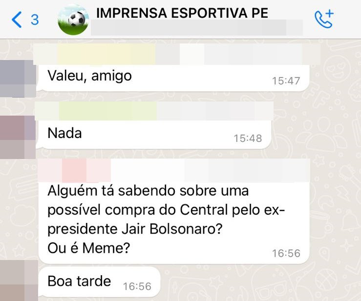 O torcedor do Central não tem um dia de paz…