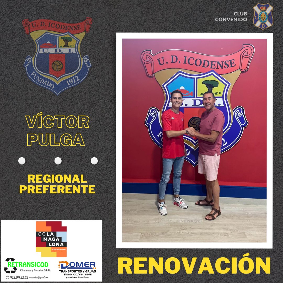 IcodenseOficial's tweet photo. | ✍🏼
RENOVACIÓN
Nuestro Pulga también seguirá formando parte de nuestro proyecto 👏🏼.
Diferencial en situaciones ofensivas, sigue creciendo junto a nosotros cada temporada.
¡Gracias por querer seguir formando parte de nuestra historia!
#VamosIcodense 🔴🔵 https://t.co/EavNt2A7Do