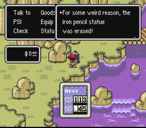 Pencil Statue From EarthBound tweet media