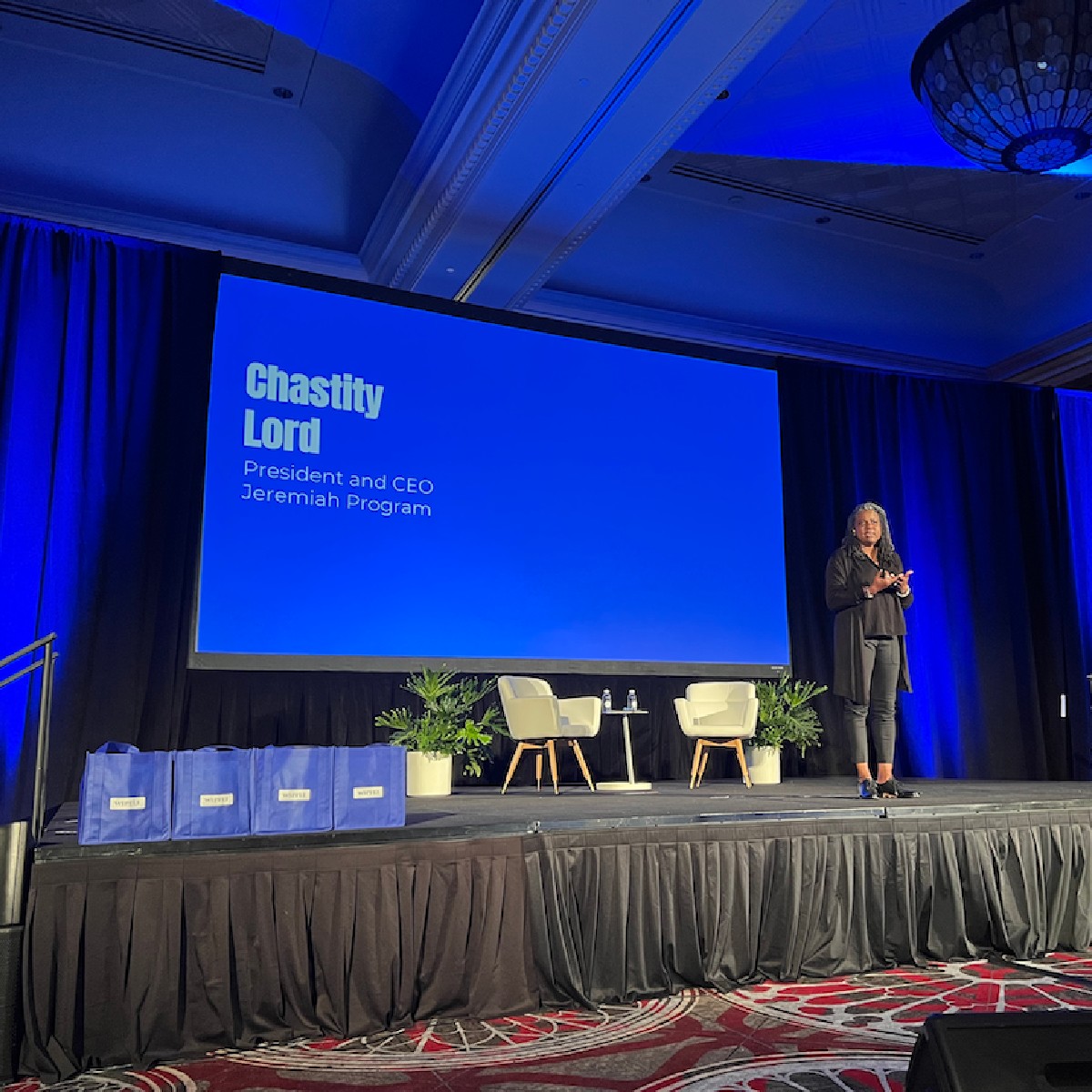 'Do you want to be right, or do you want to be effective?' @chastitylord, CEO of @JeremiahProgram, set the tone for the Stronger to Serve training conference with her powerful remarks about the need to break the cycle of poverty. 👏 #WipfliConf