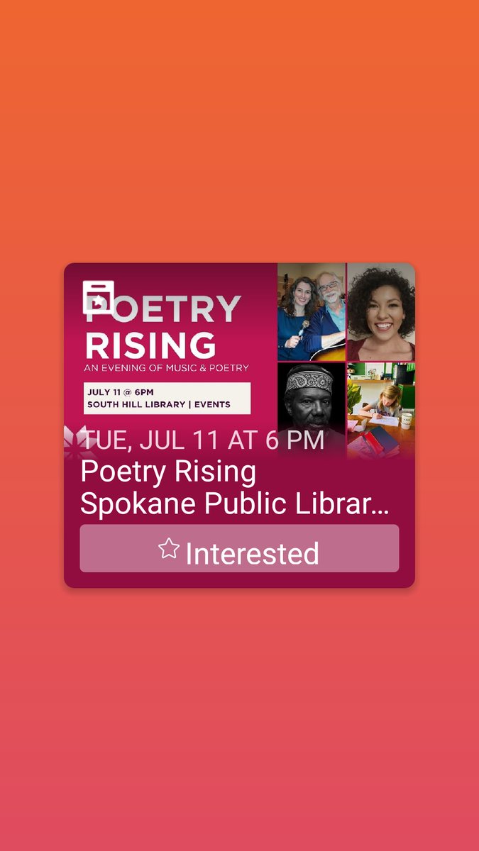 TONIGHT ONLY! Hey Spokanites, if you haven't been to a Stephen Pitters event, isn't it about time? Get thee to this poetry! Event, that is. 😉 #spokanewa ,  #poetrycommunity , #WritingCommunity , #readingcommunity , #bloggers , #localtalent