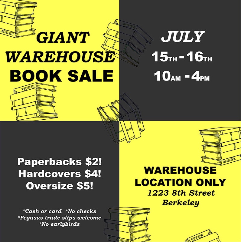 Looking for more ways to celebrate Anti-Prime Day this week? #ShopLocal at our Giant Warehouse Book Sale this weekend! July 15 and 16, 10am to 4pm 📚📖 (Warehouse location only: 1223 8th Street, Berkeley) #TheFutureIsIndie