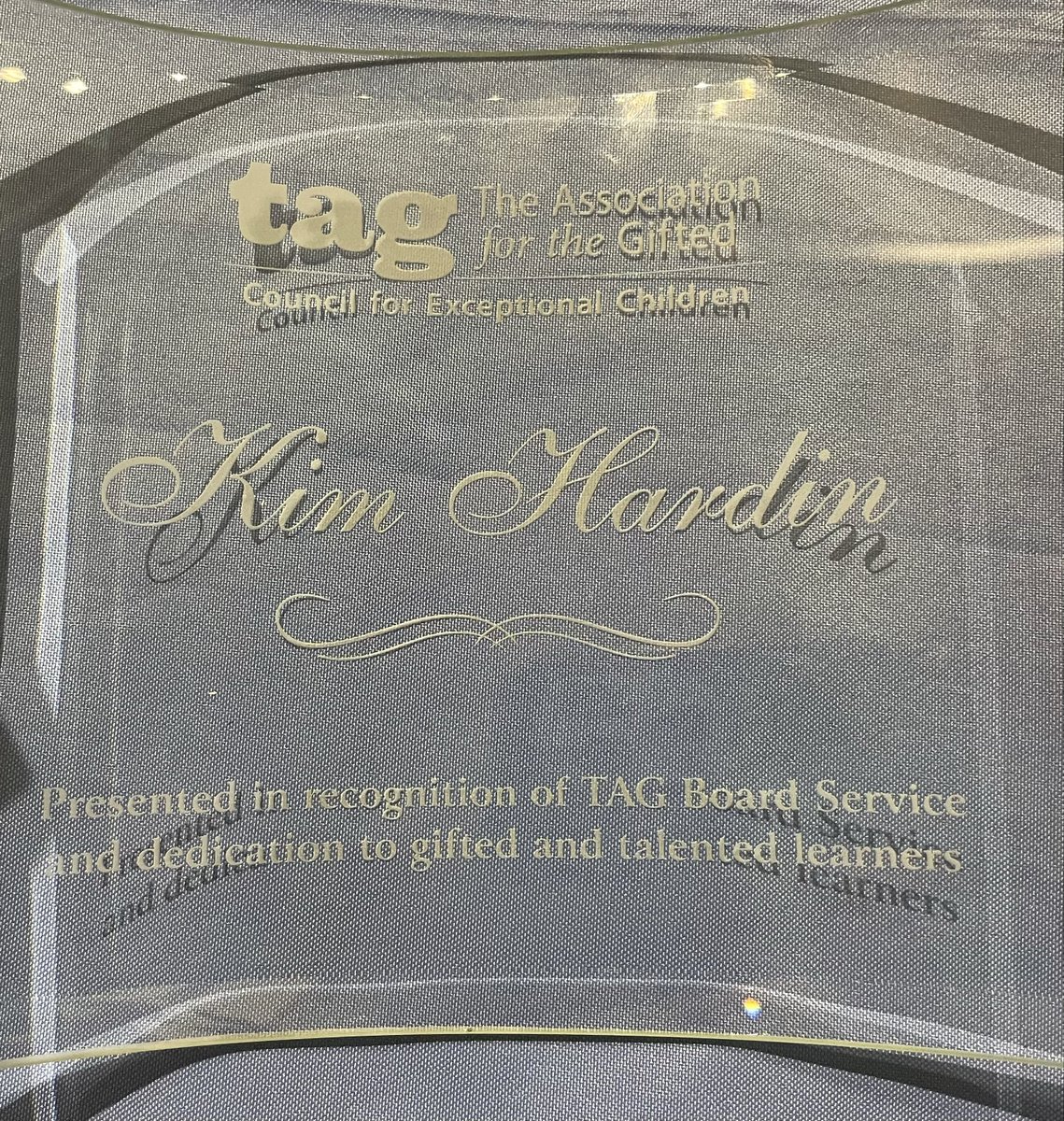 TAG sends a special thanks to Dr. Kim Hardin for your service to the Executive Board.