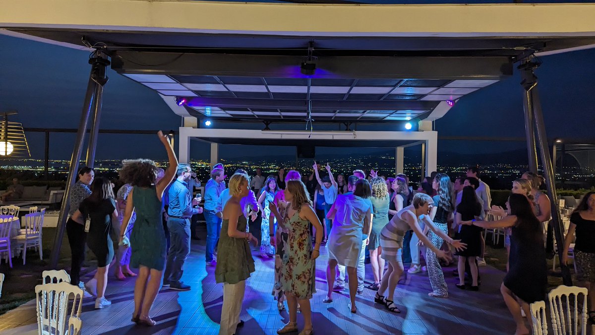 iacm_conflict's tweet photo. Our after party at the awards ceremony at the gorgeous Polis Convention Center overlooking Thessaloniki, Greece. #IACM2023 https://t.co/rPckIQQB2w