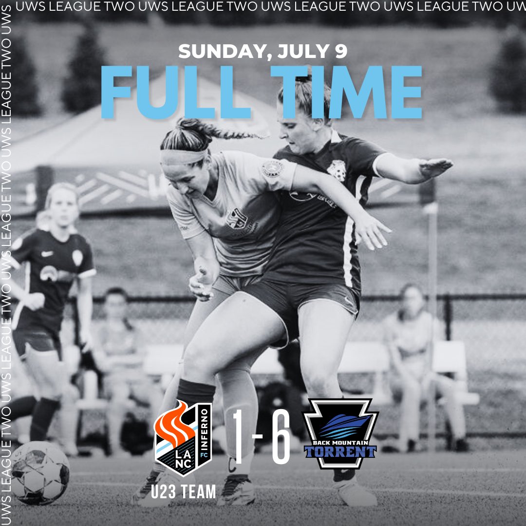 Lancaster Inferno (@lancinferno) on Twitter photo Our U23 Team looks to bounce back in <a href="/UWSLeague2/">UWS League Two</a> after a loss against undefeated team Back Mountain Torrent. A rematch will take place this Sunday, July 16th at 6 PM in Dallas, PA.
⚽️ <a href="/wunderlich_20/">Annabelle Wunderlich</a>, assist <a href="/Jessicaw33_/">Jessica Williamson</a>
#LANCinferno Our U23 Team looks to bounce back in <a href="/UWSLeague2/">UWS League Two</a> after a loss against undefeated team Back Mountain Torrent. A rematch will take place this Sunday, July 16th at 6 PM in Dallas, PA.
⚽️ <a href="/wunderlich_20/">Annabelle Wunderlich</a>, assist <a href="/Jessicaw33_/">Jessica Williamson</a>
#LANCinferno