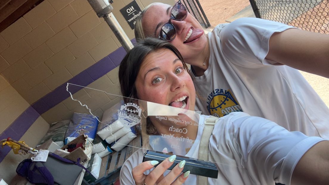 HerdSB's tweet photo. Congratulations to recent graduate Grace Chelemen for being named the 2023 Music City Collegiate League Coach of the Year! Her and Camryn Michallas led their team including the Herd’s Bub Feringa to the regular season championship!

#WeAreMarshall https://t.co/hAAA1drdNh