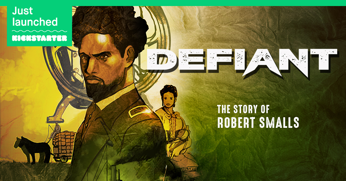TODAY is the day! Pre-sales for our DEFIANT: THE STORY OF ROBERT SMALLS graphic novel are off to a roaring start! Secure your copy (and some awesome perks) here: kickstarter.com/projects/legio…