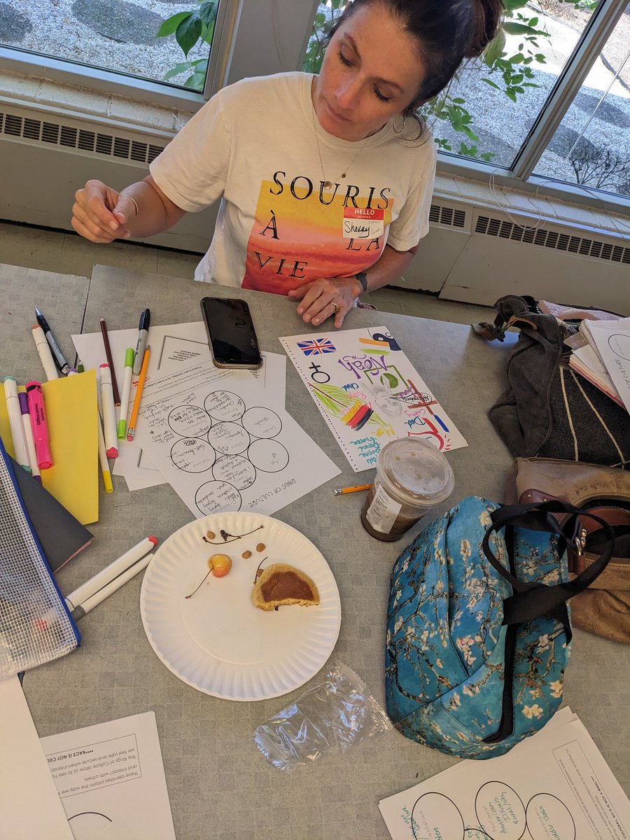 SMocKroom's tweet photo. @Ilaea &amp; @D15Schools hosted a free workshop focused on #culturallyresponsiveteaching in #artclass (and beyond) w me
We used #ringsofculture to explore identity, thought about #warmdemander characteristics and made art!
@abcface3 @WinstonCampus @vabb @CulturallyRM @Ready4rigor
🎉 https://t.co/17mNw24pXD