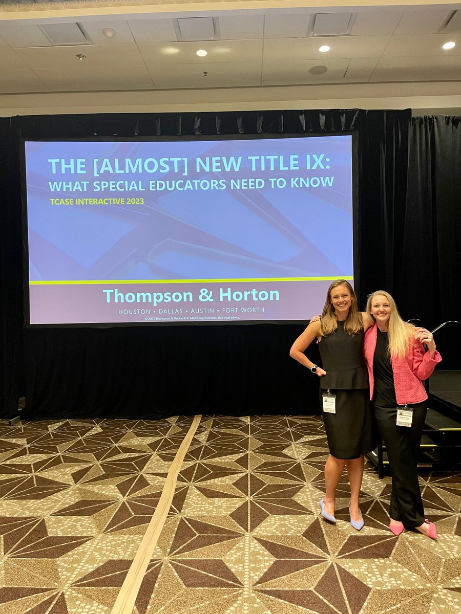 KendraYoch's tweet photo. Presenting with @LegallyBlondLaw at @txcase #interactive23 about #titleix and #SPED
Complicated issues and more changes coming! https://t.co/ZXHpskc0Ek