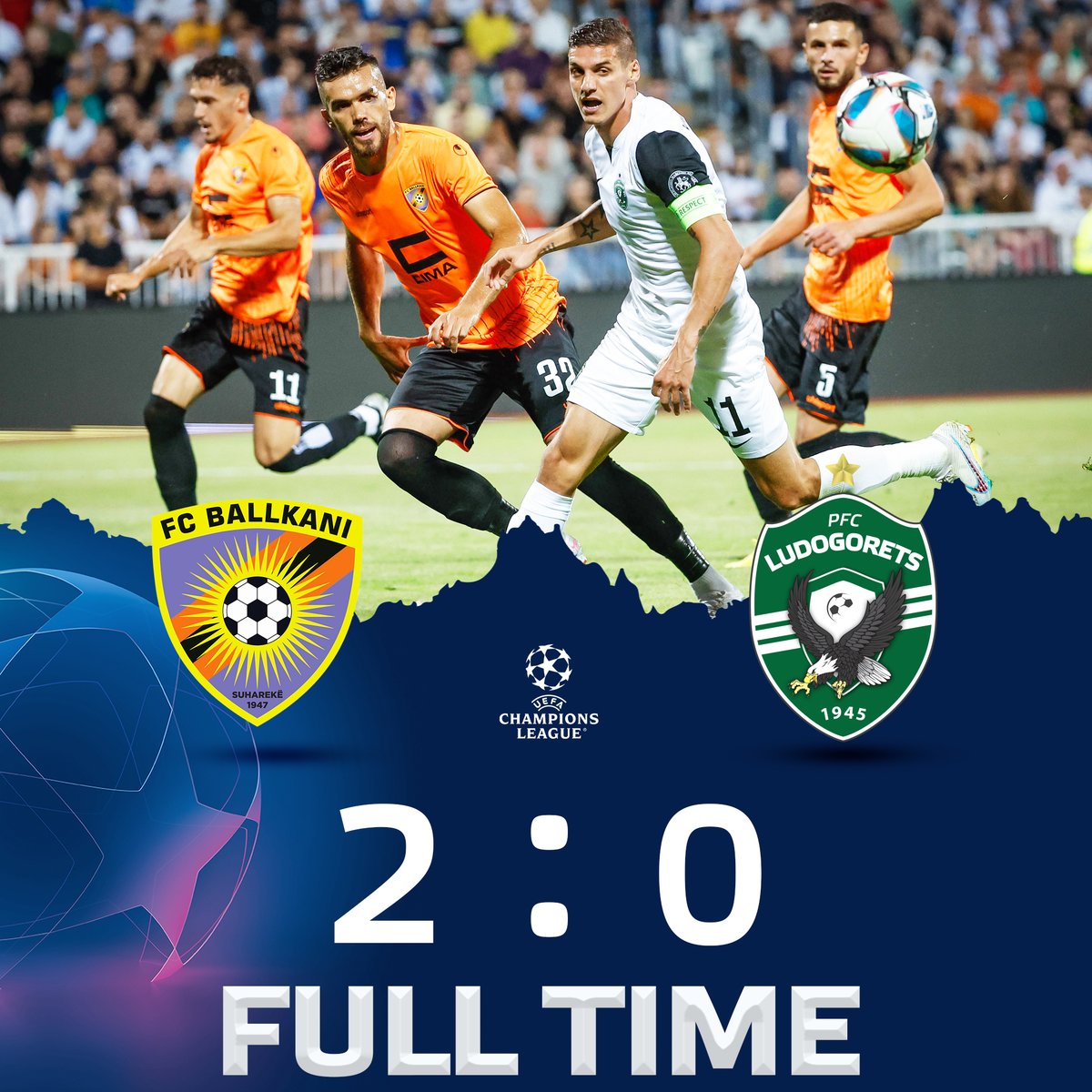 Palpite: Ballkani x Ludogorets - Champions League - 11/07/2023