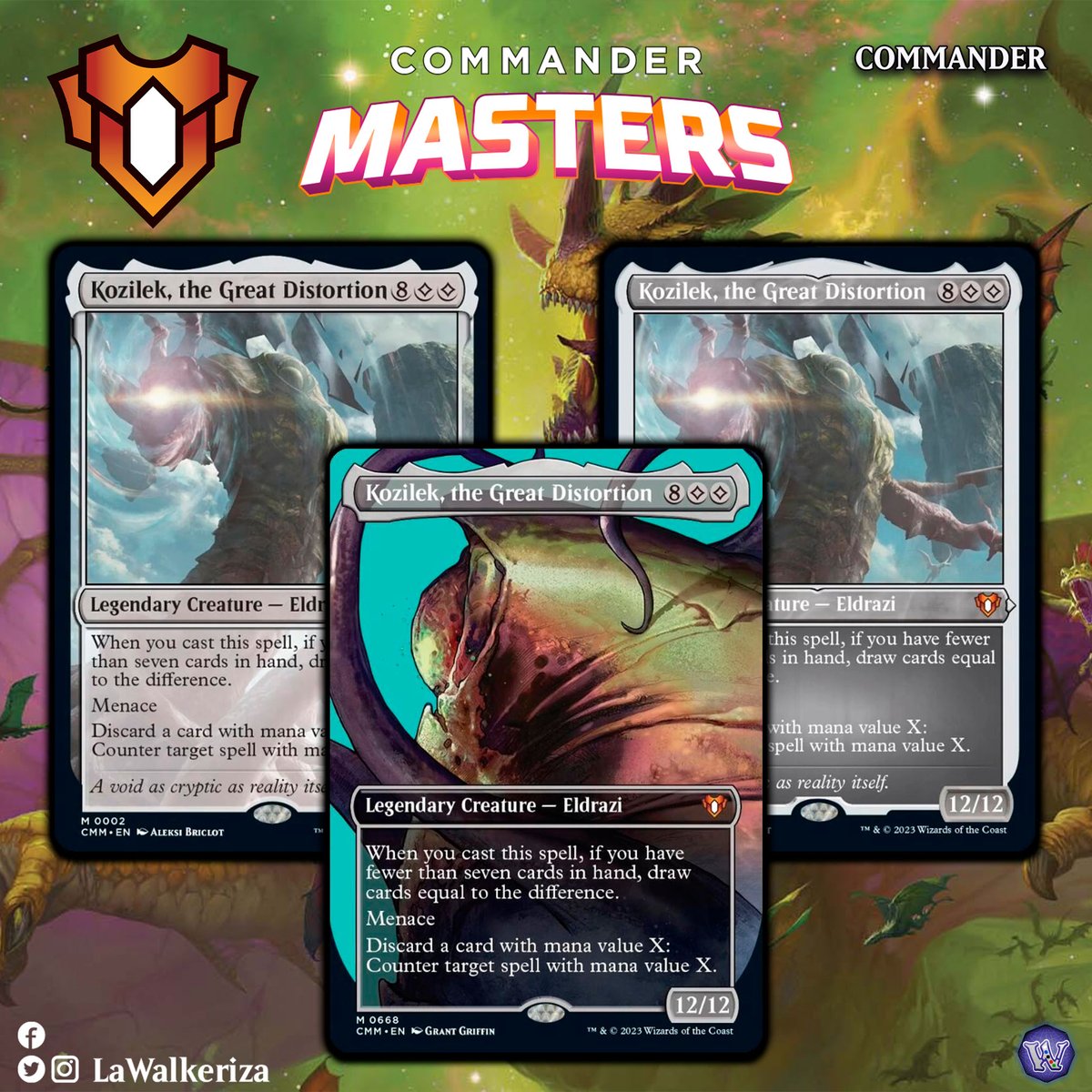 LWalkeriza's tweet photo. #LaWalkeriza
#MTGHispano #MTGCMaster #MTGspoilers #MTG #MagicTheGathering
#mtgcommunity
#MTGcommander
#Kozilek #Urza #Azuza https://t.co/4rzZsf80xA