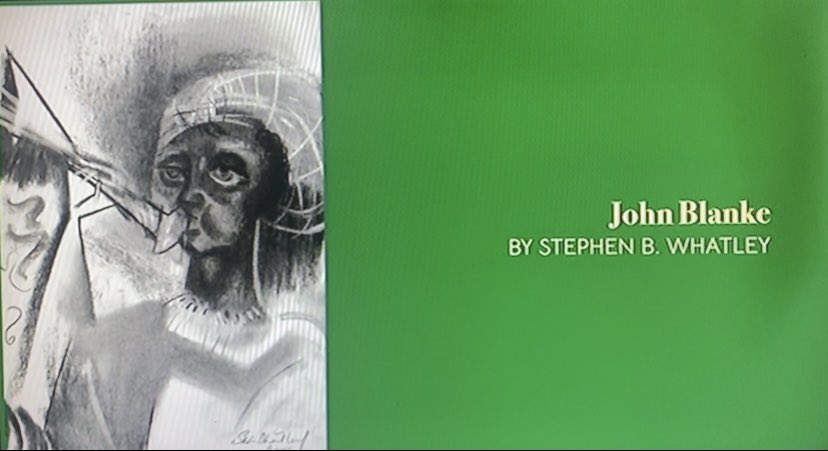 StephenBWhatley's tweet photo. My portrait of Tudor icon John Blanke onscreen during tonight’s Stories From The National Portrait Gallery on Sky Arts. Film also included a closeup. Honoured to be featured in film presented magnificently by historian Michael Ohajuru #TV #JohnBlanke #artist https://t.co/3m4nxBlbh5