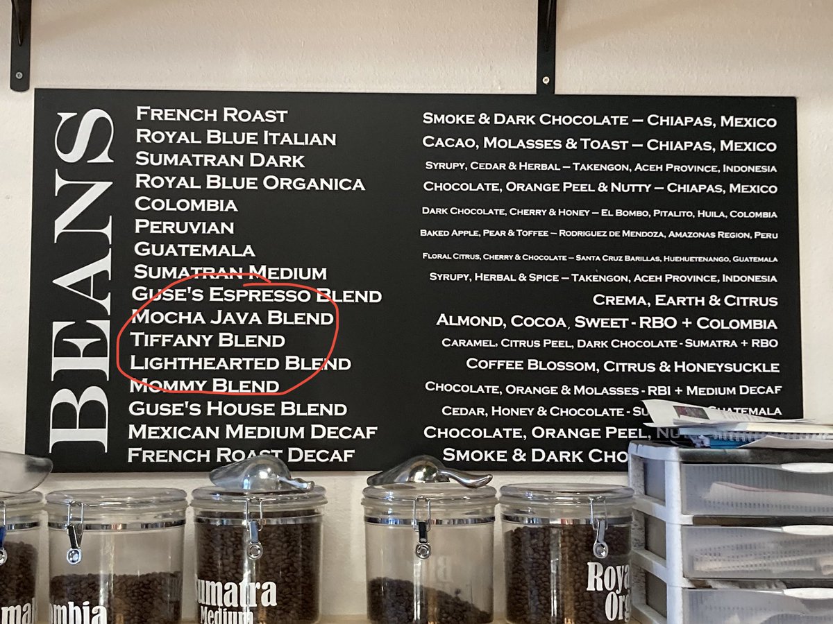 TiffanyDickins4's tweet image. I guess it was inevitable that they would name a coffee blend after me 😁☕️

#writerfuel #gusescoffee #tiffanyblend