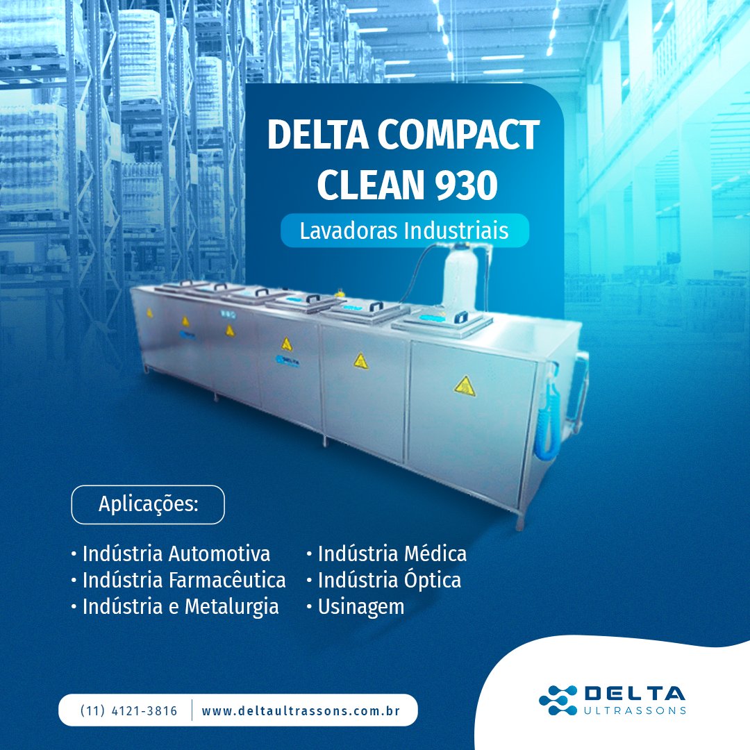 deltaultrassons's tweet photo. Transforme a limpeza em um verdadeiro show de eficiência com o Delta Compact Clean 930! 💫✨ 

Essa potente máquina ultrassônica é perfeita para garantir uma higienização profunda em objetos e utensílios, removendo até mesmo as sujeiras mais difíceis. 💪💦✨ https://t.co/gjk9QjZ1NE