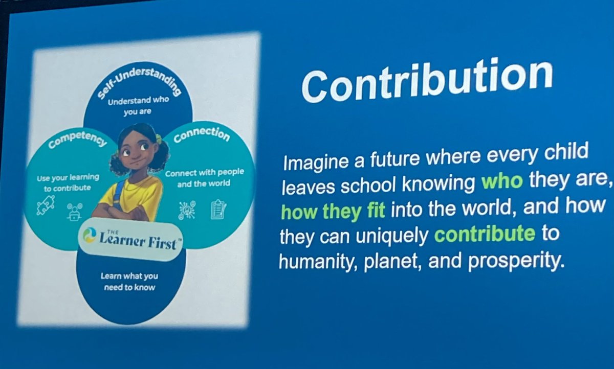 “Learning is about discovering who you are, how you fit into the world, and how you can contribute your gifts to humanity.” - @joannemceachen @WinterpockES #WPESwolves #NAESP23