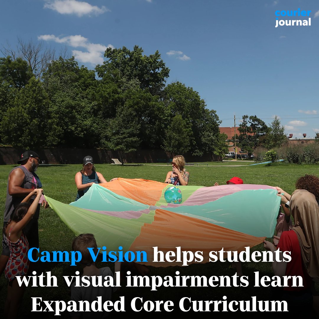 courierjournal's tweet photo. Camp Vision gives students with visual impairments a chance to learn Expanded Core Curriculum while getting real life experiences and having fun. 🌞
For more views from the camp: https://t.co/1G5BHt3wZQ
📷: @Utterback13
#Summer #VisionCamp #SummerCamp #JCPS #Louisville #KY #ECC https://t.co/5ZwKQDWHHr