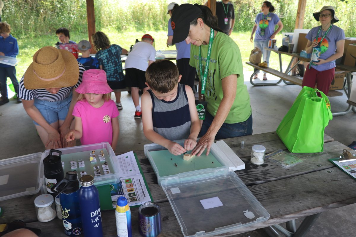 This weekend we held our annual Hokie BugCamp at Heritage Park in Blacksburg! 🐞
 
This year we had a total of 117 campers and their parents join us over three sessions. The campers had a blast exploring the park, bug hunting, and learning tons of cool things about entomology.