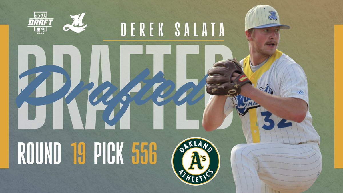 The FIRST 2023 Mallard is off the board and headed to the Oakland <a href="/Athletics/">Athletics</a> organization! 🏆

Congratulations to Derek Salata (<a href="/D_Salata8/">Derek Salata</a>) on being selected in the 2023 #MLBDraft ⚾️

In 4 starts this season, Salata went 2-0 with a 0.50 ERA! He only allowed 1 ER in 18 IP. 🦆