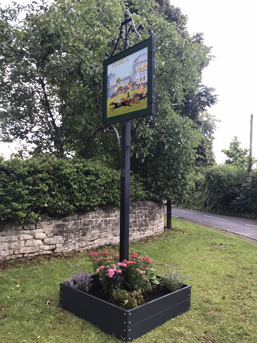 FirbeckPC's tweet photo. Our stunning new sign and planter look great at the centre of the village #Firbeck #communitypride #yorkshireinbloom https://t.co/hR9eZUHSJc