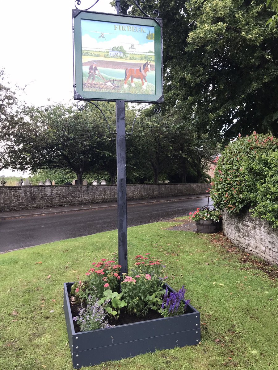 FirbeckPC's tweet photo. Our stunning new sign and planter look great at the centre of the village #Firbeck #communitypride #yorkshireinbloom https://t.co/hR9eZUHSJc