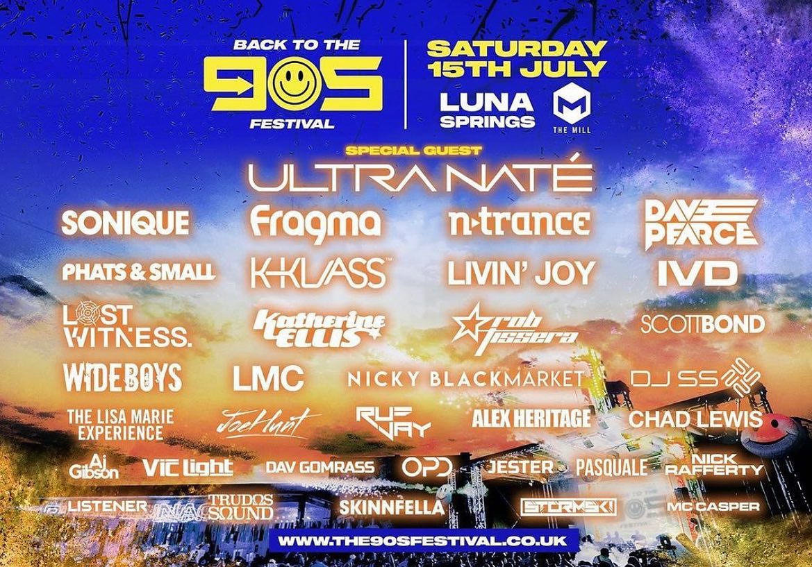 Peace Bisquit (@peacebisquitbiz) on Twitter photo THIS SAT. July 15th🎶🔥
🙌🏽#BackToThe90sFestival🔛
w/ Special Guest <a href="/ultranatemusic/">ULTRA NATE’</a>🎙️🎯🪩
<a href="/officialsonique/">Sonique</a> @Kklassuk <a href="/dj_davepearce/">Dave Pearce</a> <a href="/katherineellis1/">Katherine Ellis</a> <a href="/PhatsandSmall/">Phats & Small</a> <a href="/TheWideboys/">Wideboys</a> & MORE❗️
**Hosted by #LunaSprings at <a href="/TheMillBham/">The Mill</a>
Event: linktr.ee/the90sfestival/ THIS SAT. July 15th🎶🔥
🙌🏽#BackToThe90sFestival🔛
w/ Special Guest <a href="/ultranatemusic/">ULTRA NATE’</a>🎙️🎯🪩
<a href="/officialsonique/">Sonique</a> @Kklassuk <a href="/dj_davepearce/">Dave Pearce</a> <a href="/katherineellis1/">Katherine Ellis</a> <a href="/PhatsandSmall/">Phats & Small</a> <a href="/TheWideboys/">Wideboys</a> & MORE❗️
**Hosted by #LunaSprings at <a href="/TheMillBham/">The Mill</a>
Event: linktr.ee/the90sfestival/