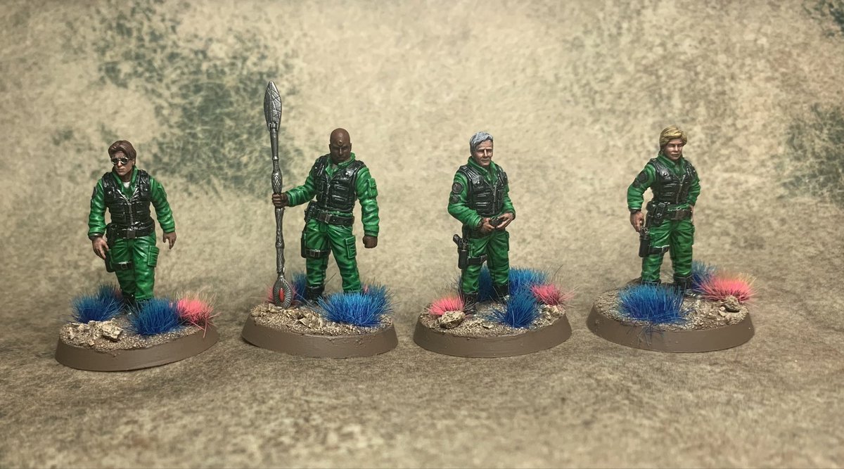 buffstar2020's tweet photo. SG1, Jaffa, First Prime with Goa’uld false God, some more Jaffa sets by We Print Miniatures #wargaming #stargate #sg1 #miniaturepainting #kree https://t.co/vAGRsZvSvo