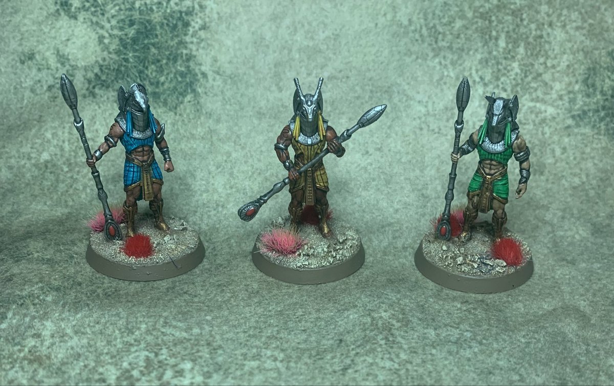 buffstar2020's tweet photo. SG1, Jaffa, First Prime with Goa’uld false God, some more Jaffa sets by We Print Miniatures #wargaming #stargate #sg1 #miniaturepainting #kree https://t.co/vAGRsZvSvo