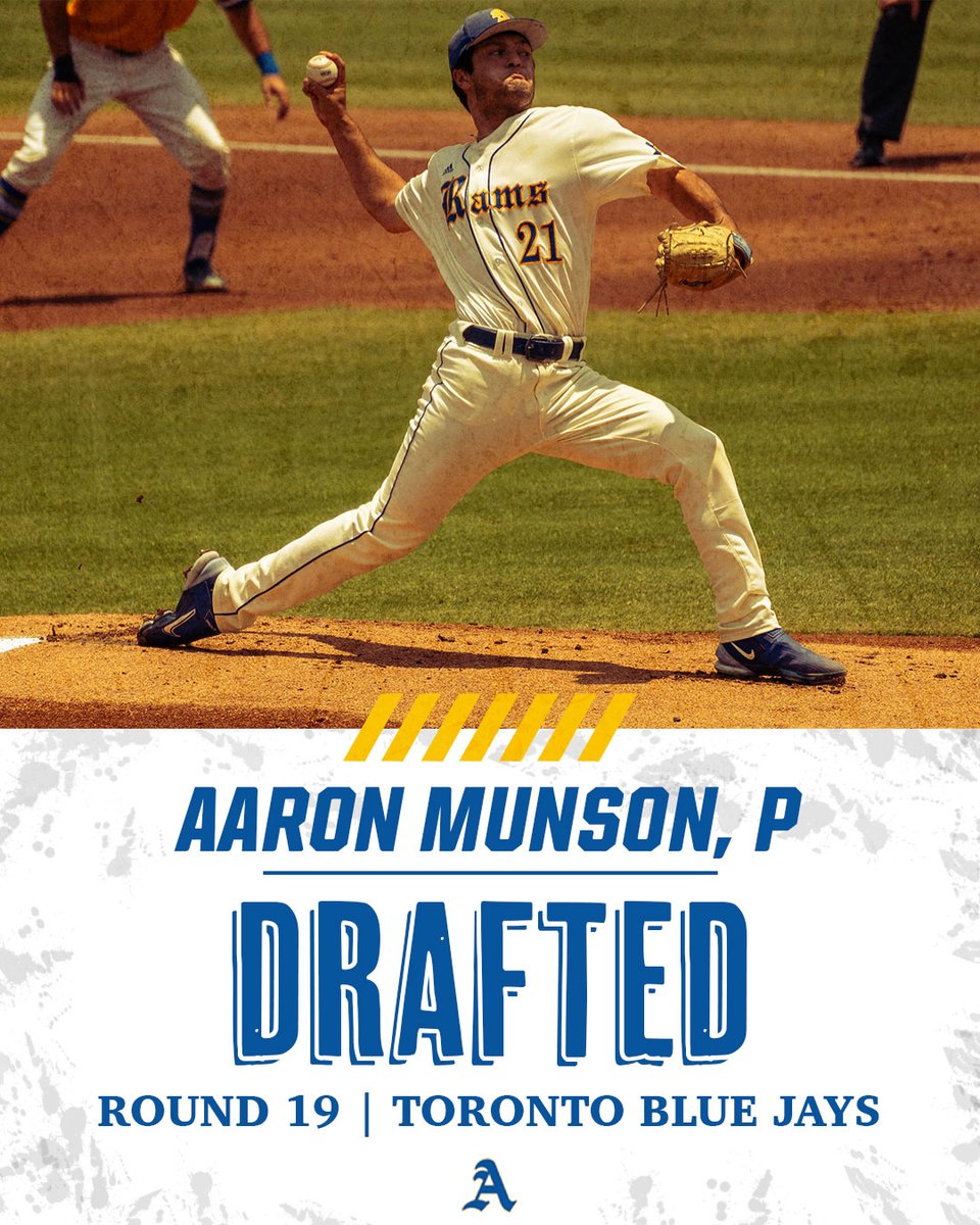 angeloathletics's tweet image. Another one! 

Aaron Munson is drafted by the Toronto Blue Jays in the 19th round! #WhyNotUs