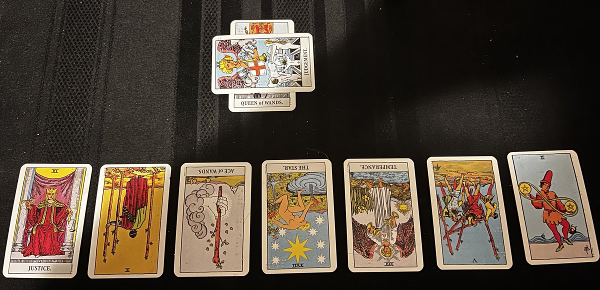 ErikPhantasia's tweet image. A #Tarot reading I recently did, shared with permission obviously, using one of my favourite layout patterns created by the renowned Rachel Pollack., the #WorkCycle spread. Excellent for combining deep analysis of a situation with practical guidance!