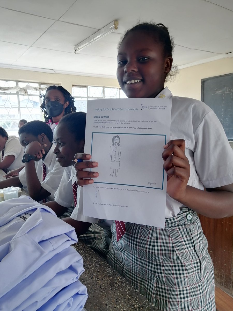 estherkanduma's tweet photo. Changing mindsets #mentoring future #WomenInScience #InspiringFutureScientists @IntVetVaccNet #Drawascientist https://t.co/XhAtYsnDUq