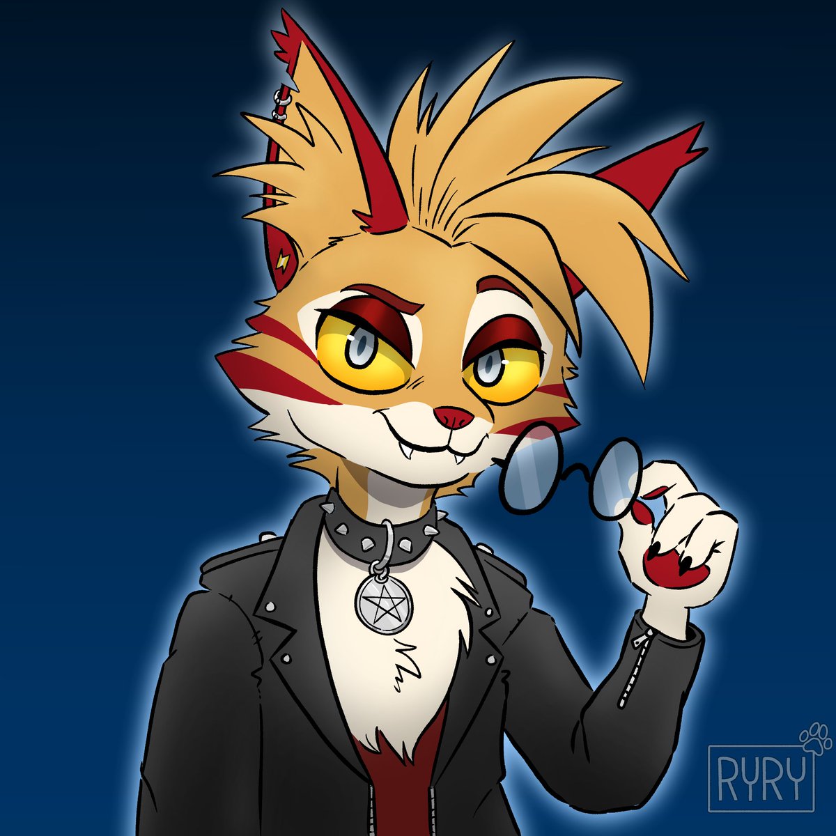 RyRyBeans's tweet photo. How about a fabulous Glamrock attack @Denucard 

#artfight2023 #teamwerewolves https://t.co/laIzNhmD5v