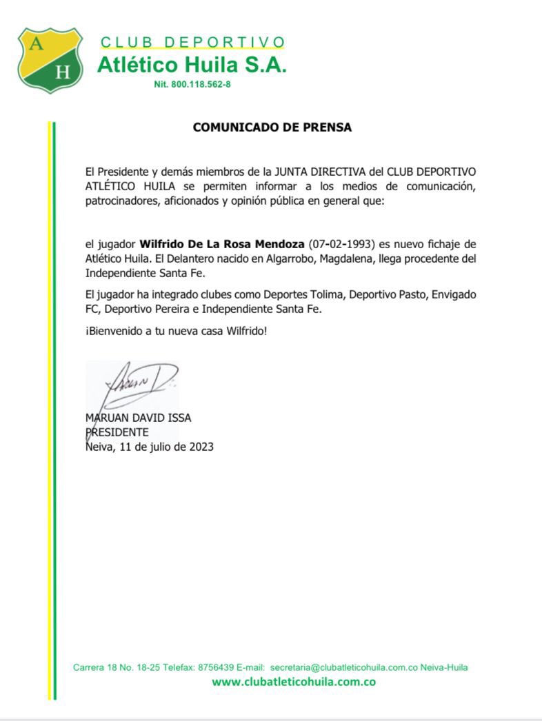 Atlético Huila tweet media