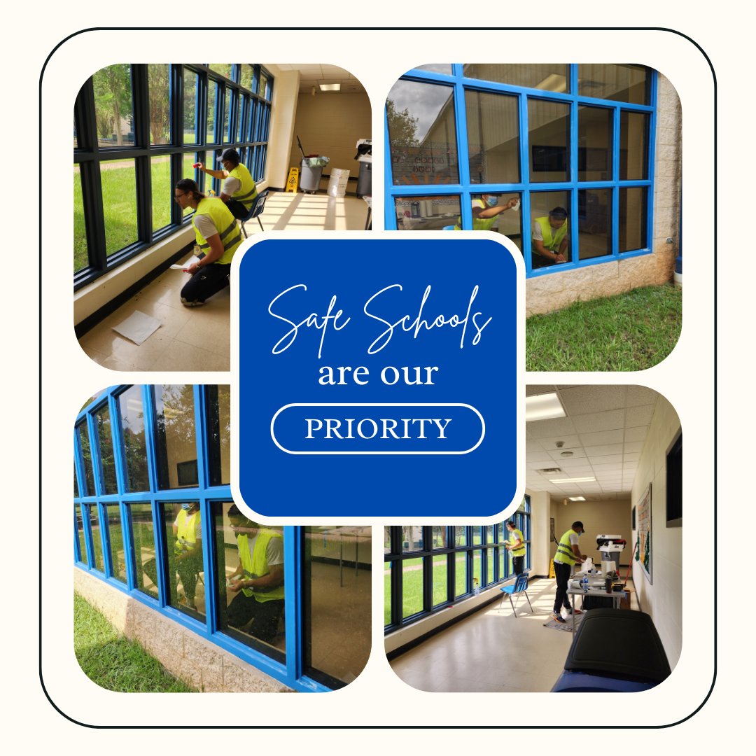 This summer, crews are on site installing shatter guard film to SISD exterior glass. While virtually undetectable to the human eye, our glass will now be shatterproof. This is an entirely new level of protection and safety for all of our campuses.