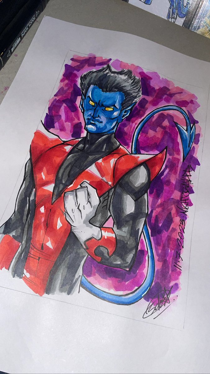 SolomonMajestic's tweet photo. πβ‘οΈπ NIGHTCRAWLER πβ‘οΈπ
Sketch by @SolomonMajestic βοΈ
#Marvel
#art #artist #love #drawing #photography #artwork #like #beautiful #illustration #design #sketch #draw #sketch #nightcrawler #xmencomics
#xmenartwork #nightcrawlers https://t.co/8tsridVqgo