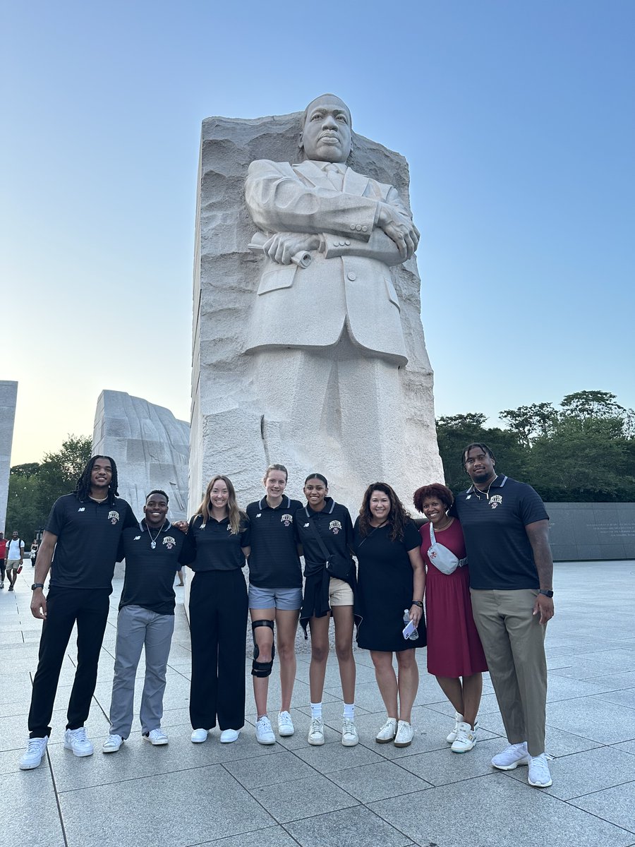 BCEagles's tweet photo. The Eagles are in the Washington DC this week at the ACC's Unity Tour 🦅
The event includes visits to key sites of the civil rights movement, community service projects, a celebration of Title IX and more! https://t.co/c136WcgG59