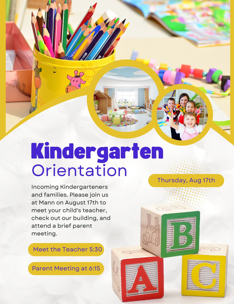All of our new <a href="/officialSPS/">Springfield Public Schools</a>  Mann families we can not wait to meet you in August at Kindergarten Orientation.