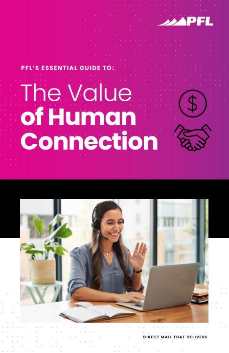 ONLY connecting online? Then you're missing HALF of what people crave— authenticity and reality. Grab a free copy of The Value of Human Connection and start connecting better today. 👇   okt.to/KsMg8U #DirectMail #MarketingStrategy #creativemarketing #powerofmoments