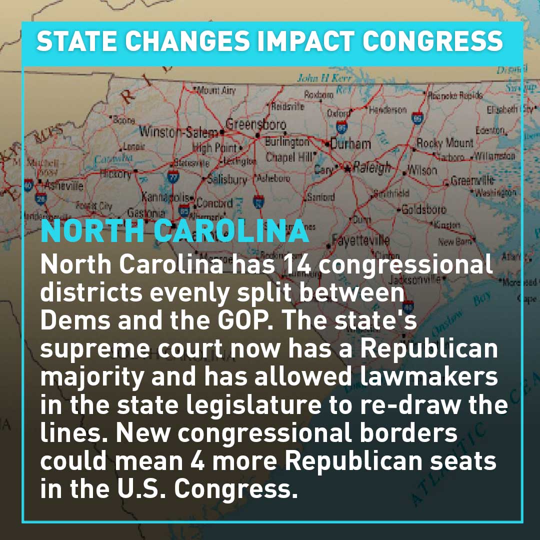 cgtnamerica's tweet photo. See how #redistricting cases in seven states could impact the 2024 election. #USCongress #USpolitics #gerrymandering #Congressionalmakeup #Republicancontrol #Democraticcontrol https://t.co/NwahV7TE7U