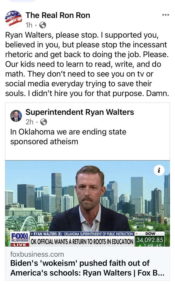 Republican influencers across the state are getting fed up. Even staunch supporters from throughout the campaign cycle are showing signs of buyers remorse. Ryan Walters is not settling in to do the hard work of his real job because he doesn’t know how to. #skillsissue
