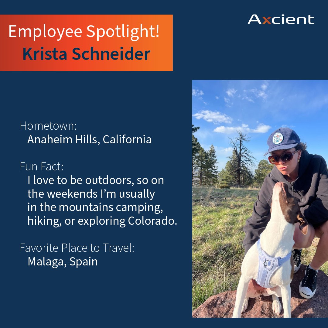 Axcient's tweet photo. Presenting... Krista Schneider! 👏 Time to meet one of our outstanding Partner Success Managers #EmployeeSpotlight #AxcientEmployeeSpotlight #Axcient https://t.co/3WlxgGa0ik