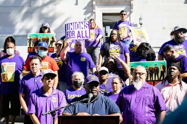 #SB399 Passes Assembly Judiciary Committee!
“Workers must be free of religious and political coercion at work. Employers hold enormous power over workers’ lives and ability to feed our families.”
Anton Farmby, Vice President of SEIU United Service Workers West (USWW)