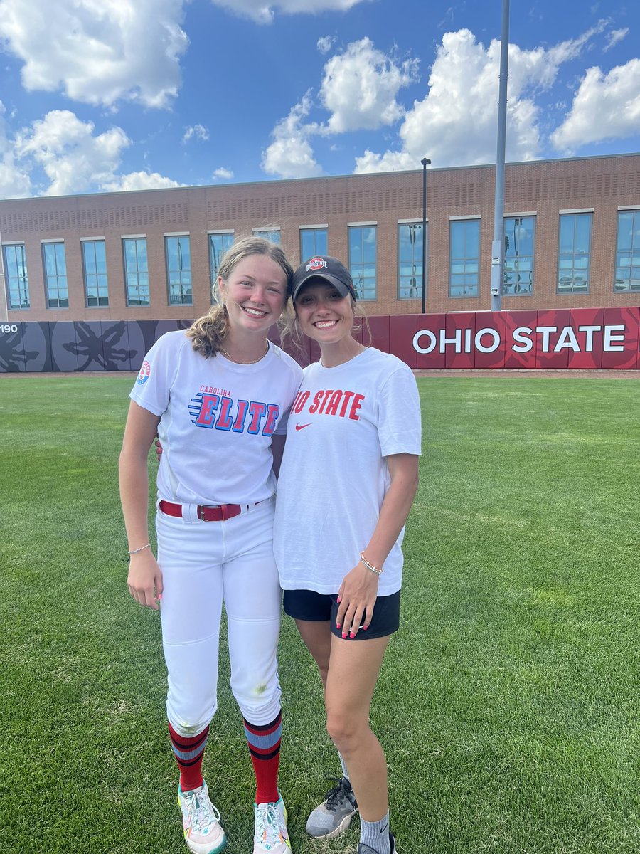 I had the best time @OhioStateSB camp these past 2 days. Thank you to all the coaches and players who made this camp so awesome. Can’t wait to use everything I learned in ATL this weekend!! @whitjones25 @cortellettite24