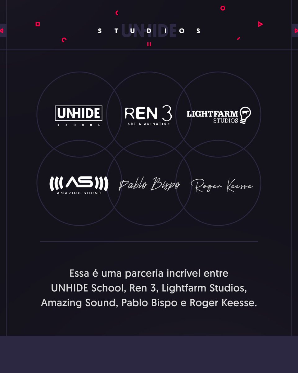 Fundada pela Ren 3, junto com os criadores premiadissimos da @lightfarmbrasil e nós da Unhide School! A UNHIDE Studios reúne uma riqueza de experiência e know-how para estabelecer uma posição de destaque no mercado global!