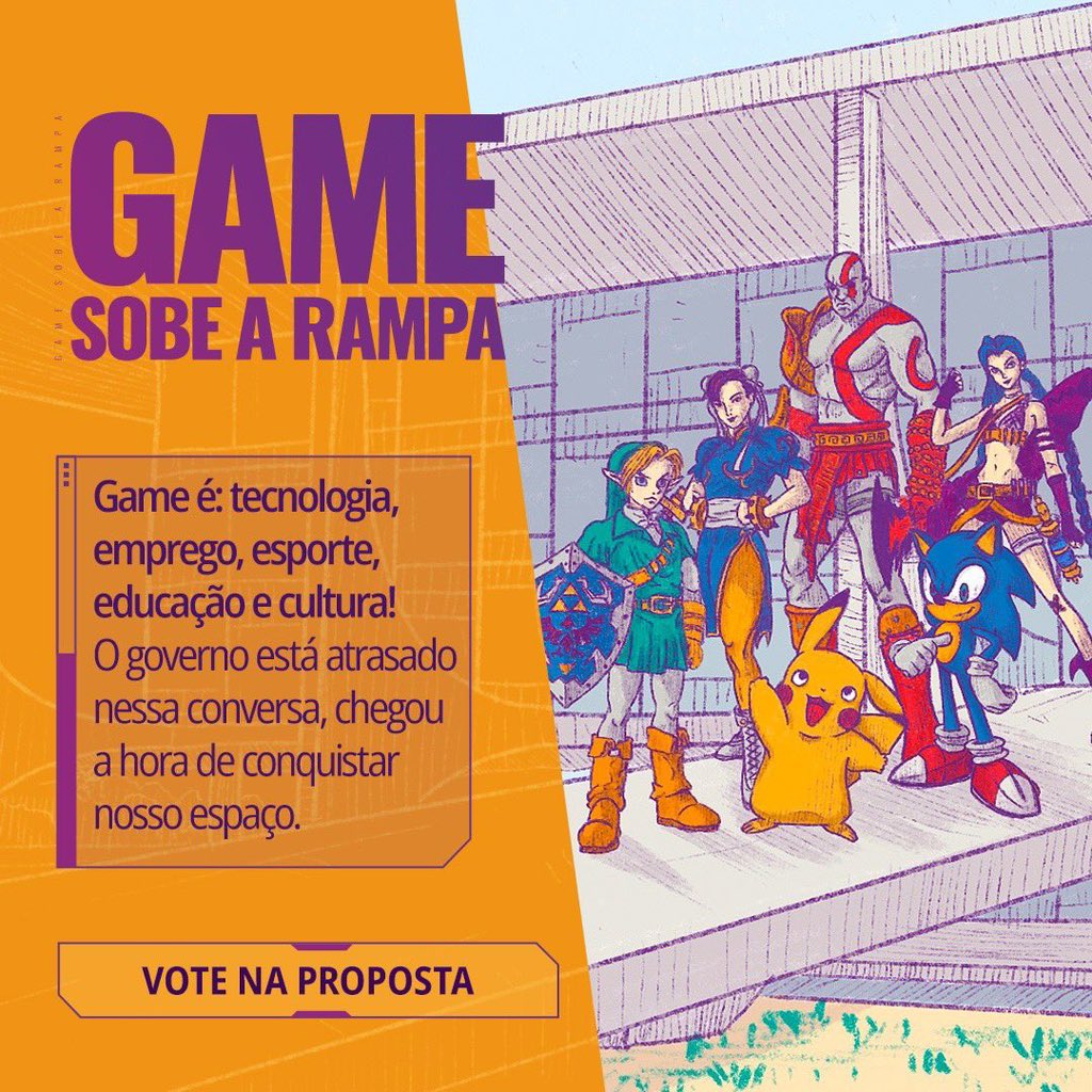 A <a href="/flaviagasi/">@flaviagasi.bsky.social 🖋️📜</a> me enviou e tô passando pra vocês a visão que o cenário gamer pode ser ouvido pelo governo. 

Se cadastra ai no link pq precisa de 5.000 votos!

brasilparticipativo.presidencia.gov.br/processes/prog…

Bora bater essa meta?

A proposta é bem interessante pra galera da área de jogos deixa seu RT!