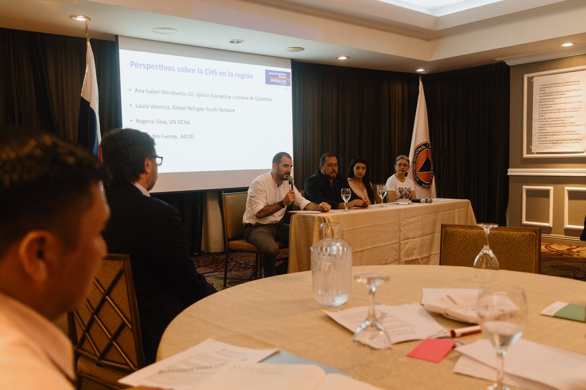 UNOCHA_Americas's tweet photo. Hoy y manaña estamos en el Taller Regional de la Revisión de la Norma Humanitaria Esencial CHS en Panamá, organizado por @CHS_Alliance, @SpherePro y @GroupeURD, y apoyado por @AECID_es Cooperación Española. ¡Unos intercambios necesarios y enriquecedores!
#CHSRevision #ShapeTheCHS https://t.co/nwn9zIlJwT