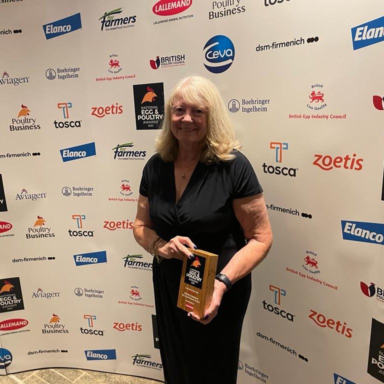 poultrybusiness's tweet image. EC Drummond &amp;amp; Son’s Shirley Copeland is the 2023 winner of Grower of the Year, at the #NEPAwards. A big well done to Shirley and thank you to award sponsor @Lallemand.