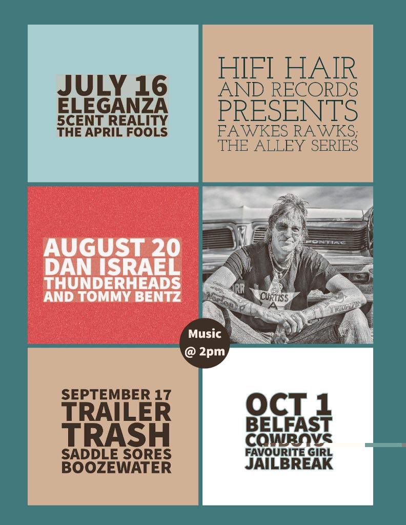 This Sunday, July 16  <a href="/hifihairsalon/">hifihairsalon</a> 
In the alley!