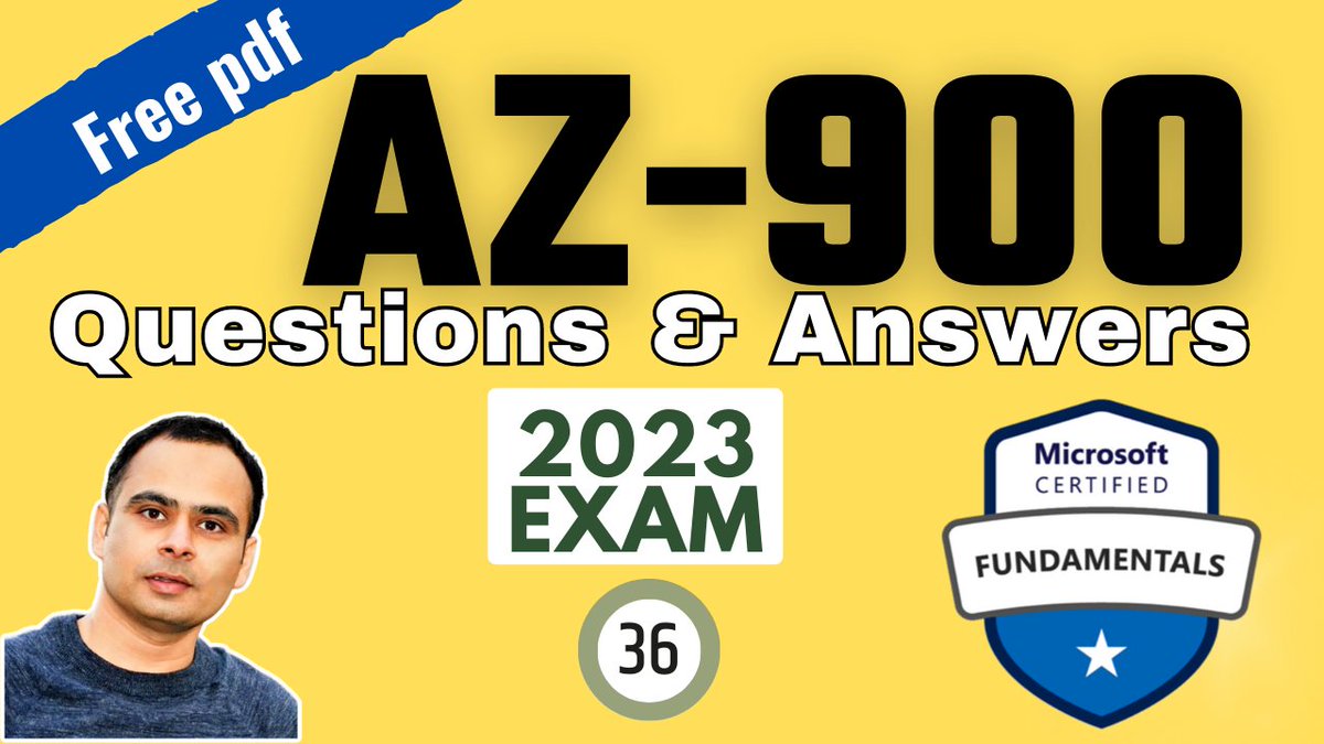 Dtechblackboard's tweet photo. Watch full video: https://t.co/KJHajDwegF
New AZ-900 Real Exam Questions are here. Let's gear up your preparations for the Azure fundamentals (AZ 900) exam.
#az900dumps #az900examquestions #az900exam2023 #az900dumps #az900dumps #azuretutorialforbeginners #azurefundamentals https://t.co/P7NZN0spsN