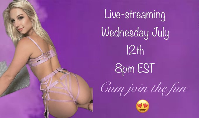 Join my live stream on Onlyfans Wednesday at 8pm EST!💕💕   https://t.co/iqXRvh2yJy https://t.co/yBrOC